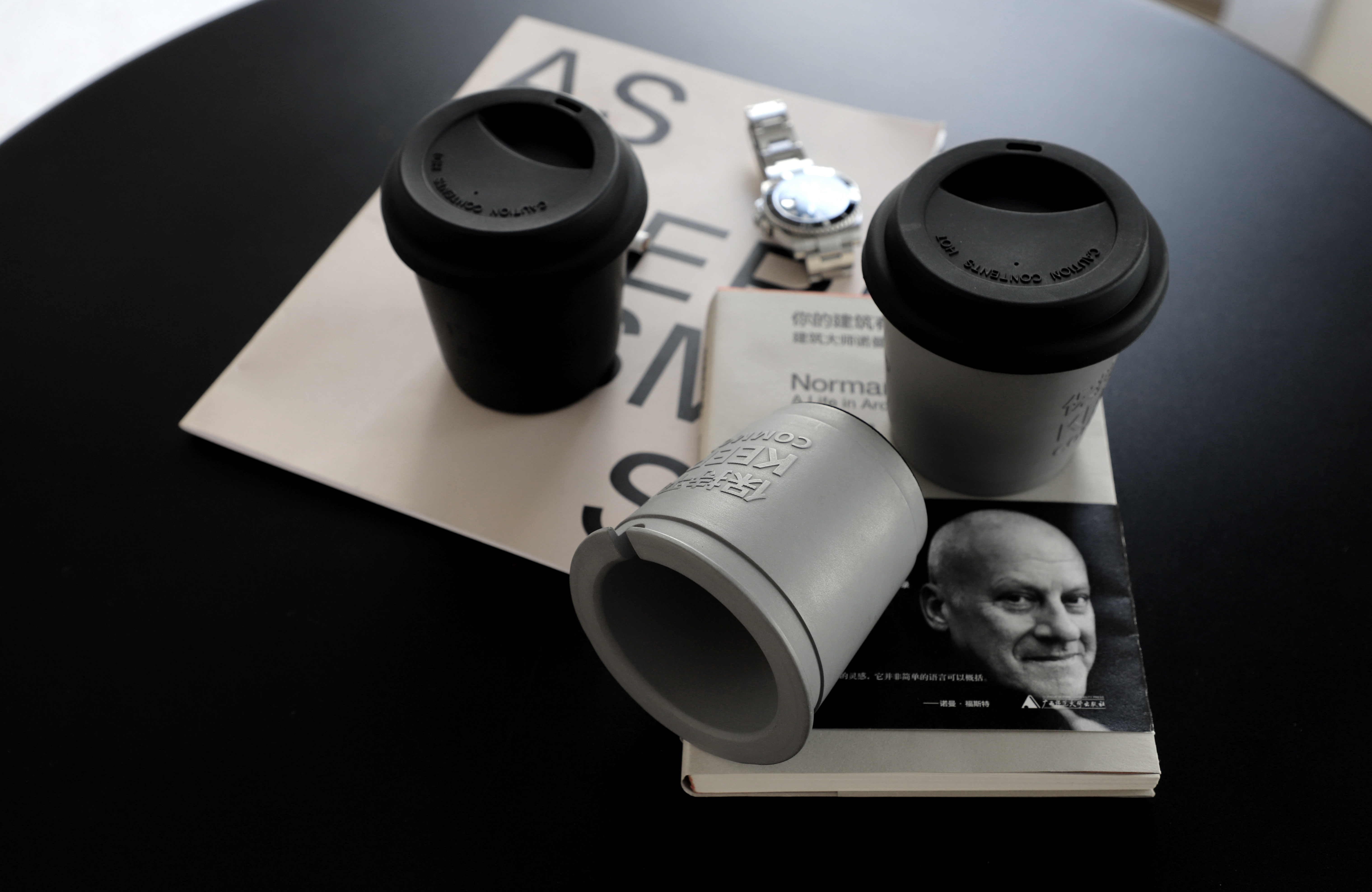 Several degrees of gray，ashtray，Cement ashtray，