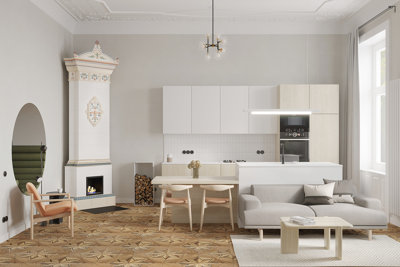 Architecture，Interior design，apartment，visualization，Render，