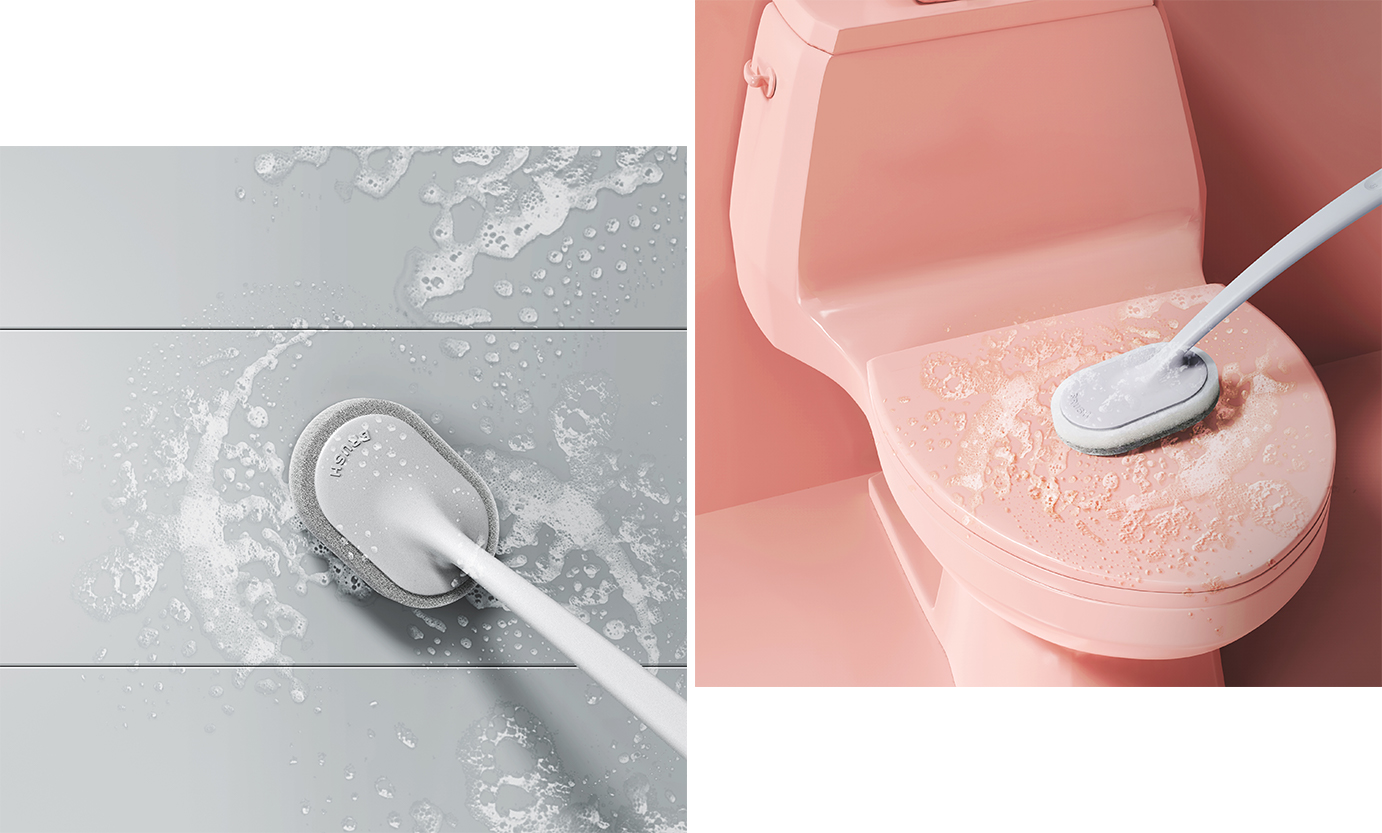 Bathroom brush，Long handle brush，Xianga，original，