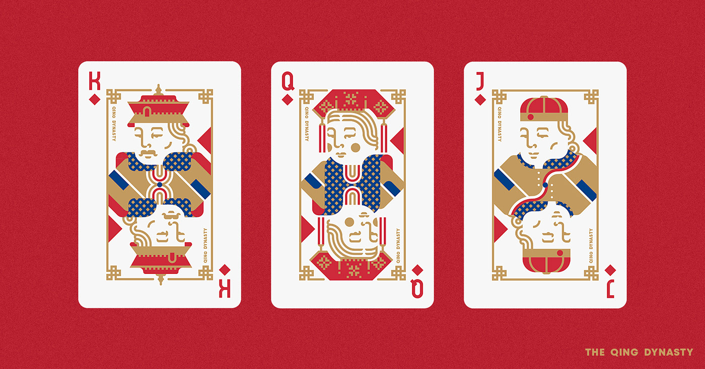 poker，Chinese dynasties ，Art Card，