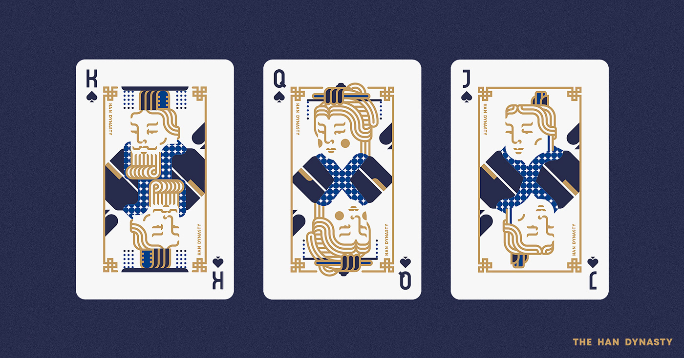 poker，Chinese dynasties ，Art Card，