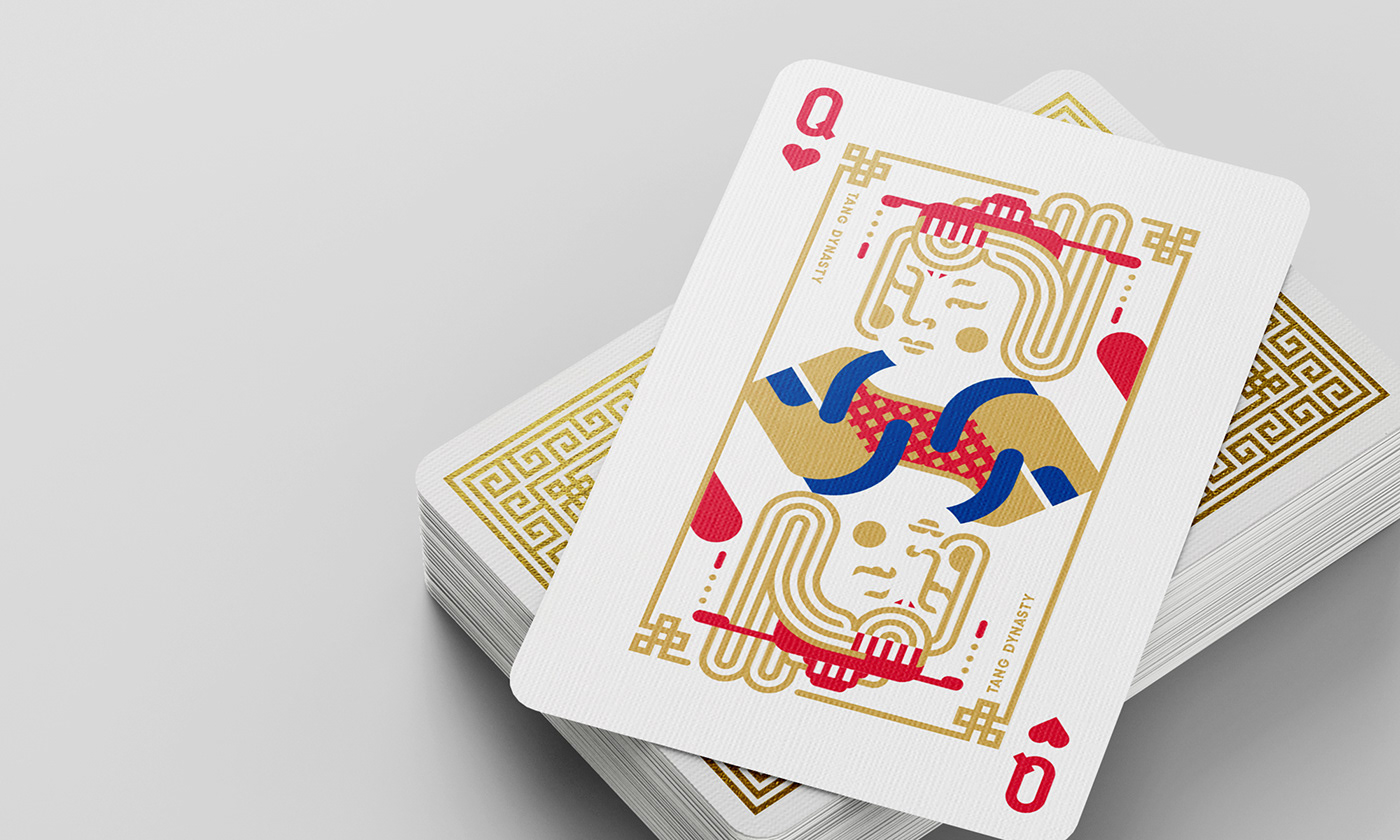 poker，Chinese dynasties ，Art Card，