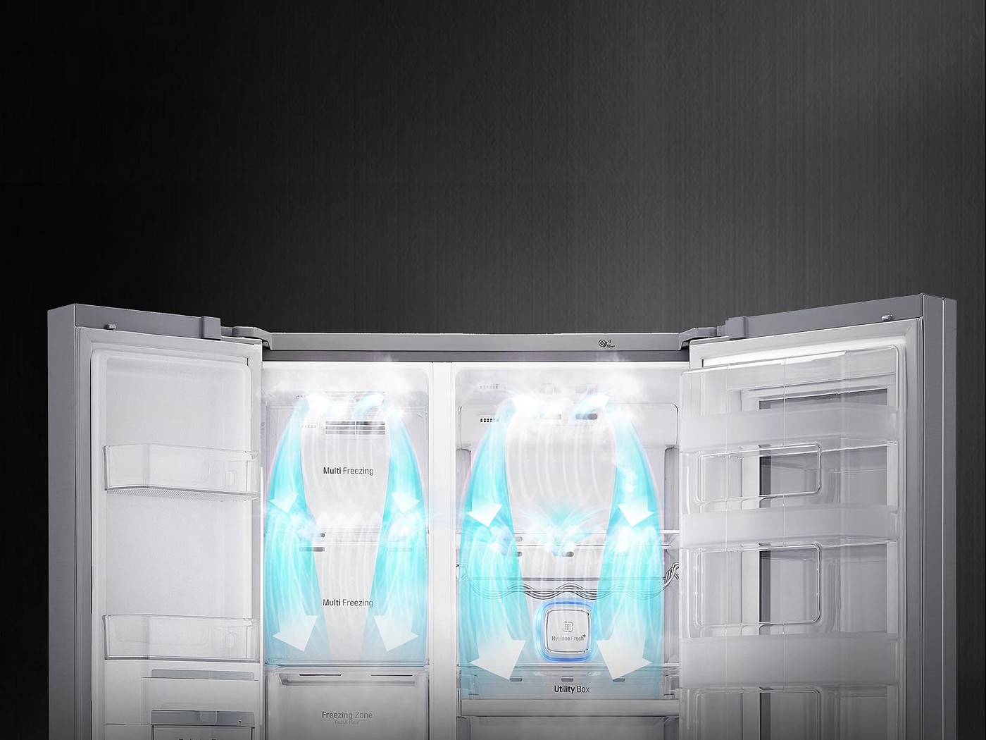 lg，P-veyron6 series，side-by-side combination refrigerator，GR-Q2473PSA，