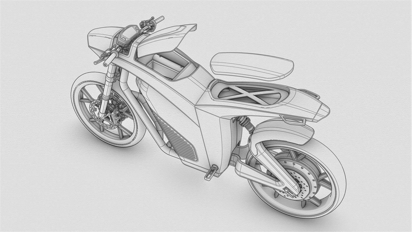 motorcycle，Electric vehicle，cgi，