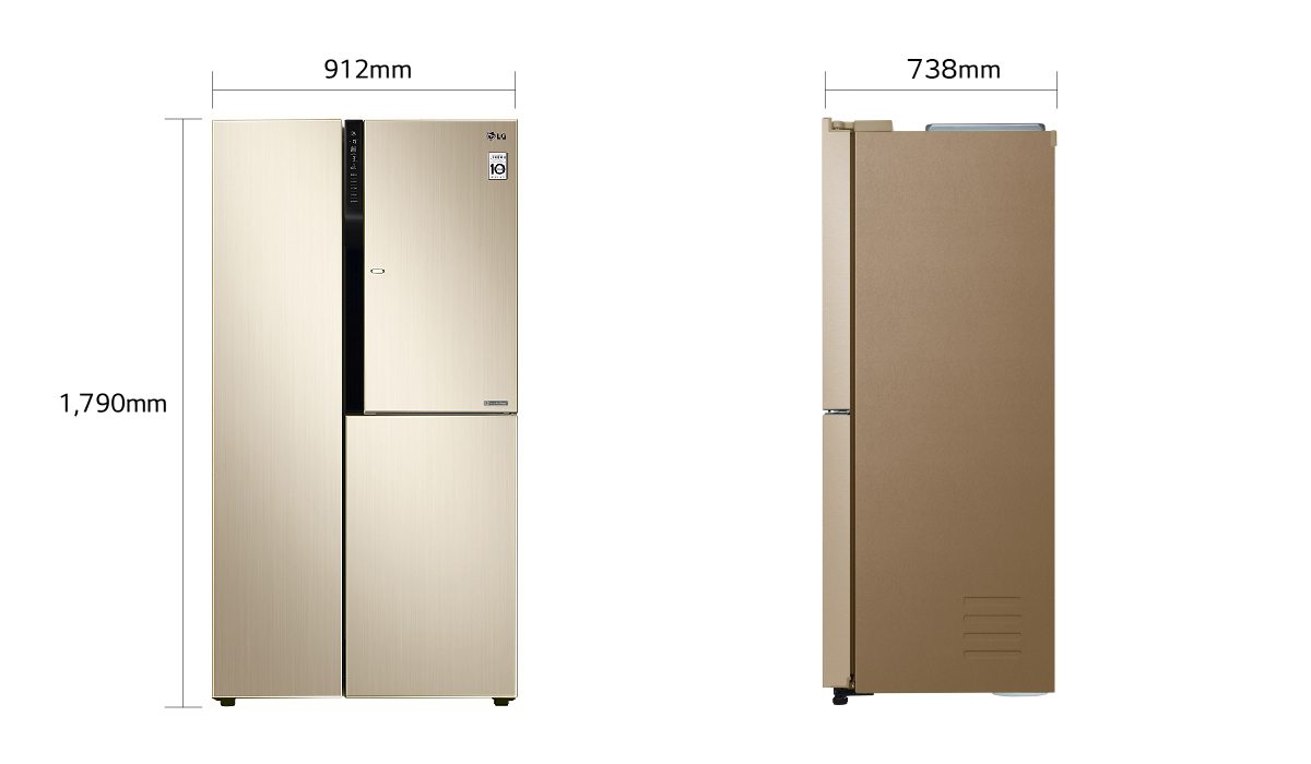 lg，V6000 plus series，side-by-side combination refrigerator，GR_M2473JVY，
