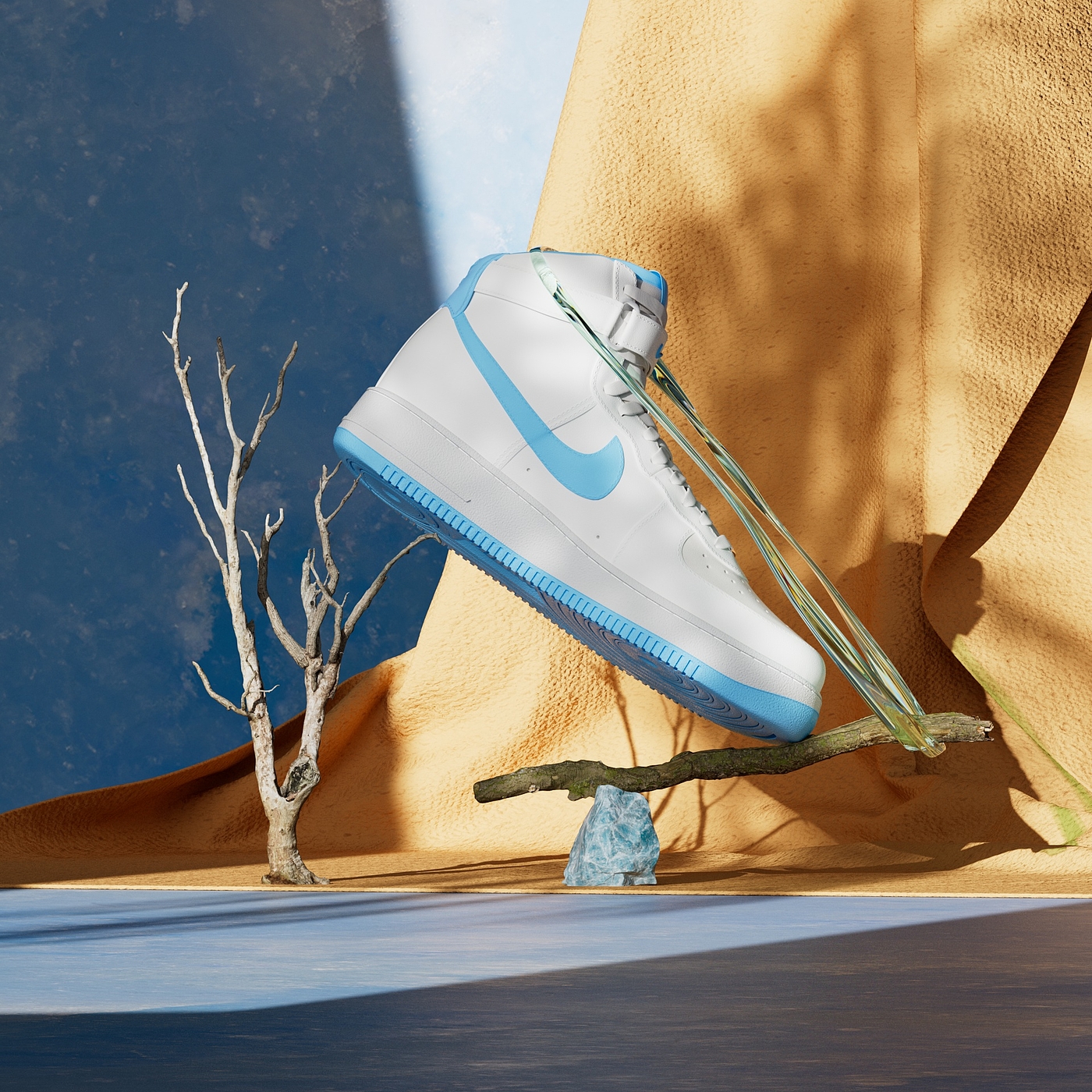 产品渲染，写实，nike，keyshot，cinema4d，