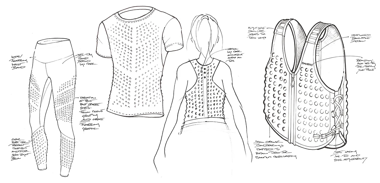 sportswear，DISPLAY，Omorpho，gravity，