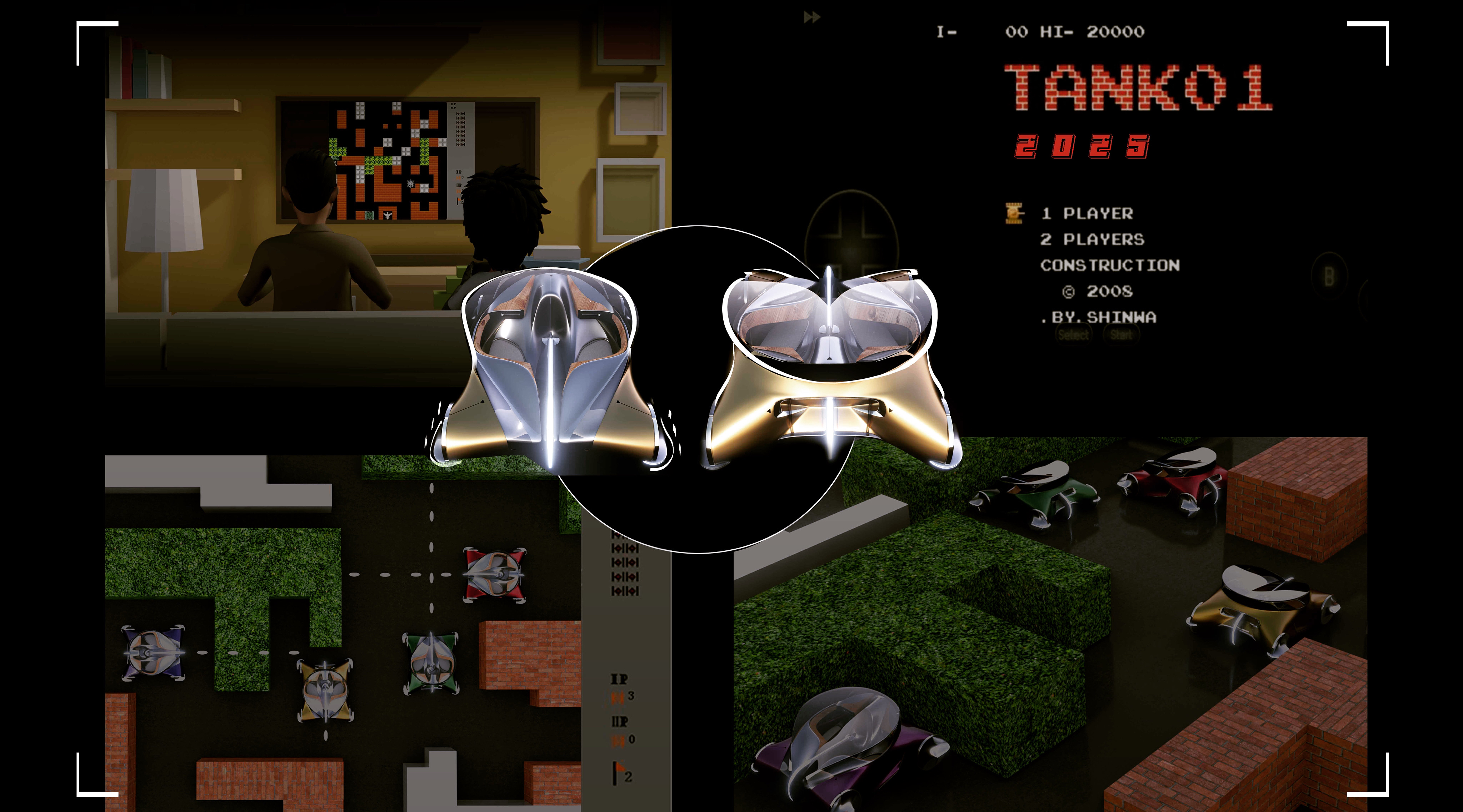 Tank Battle，Childhood games，Automobile design，conceptual design，