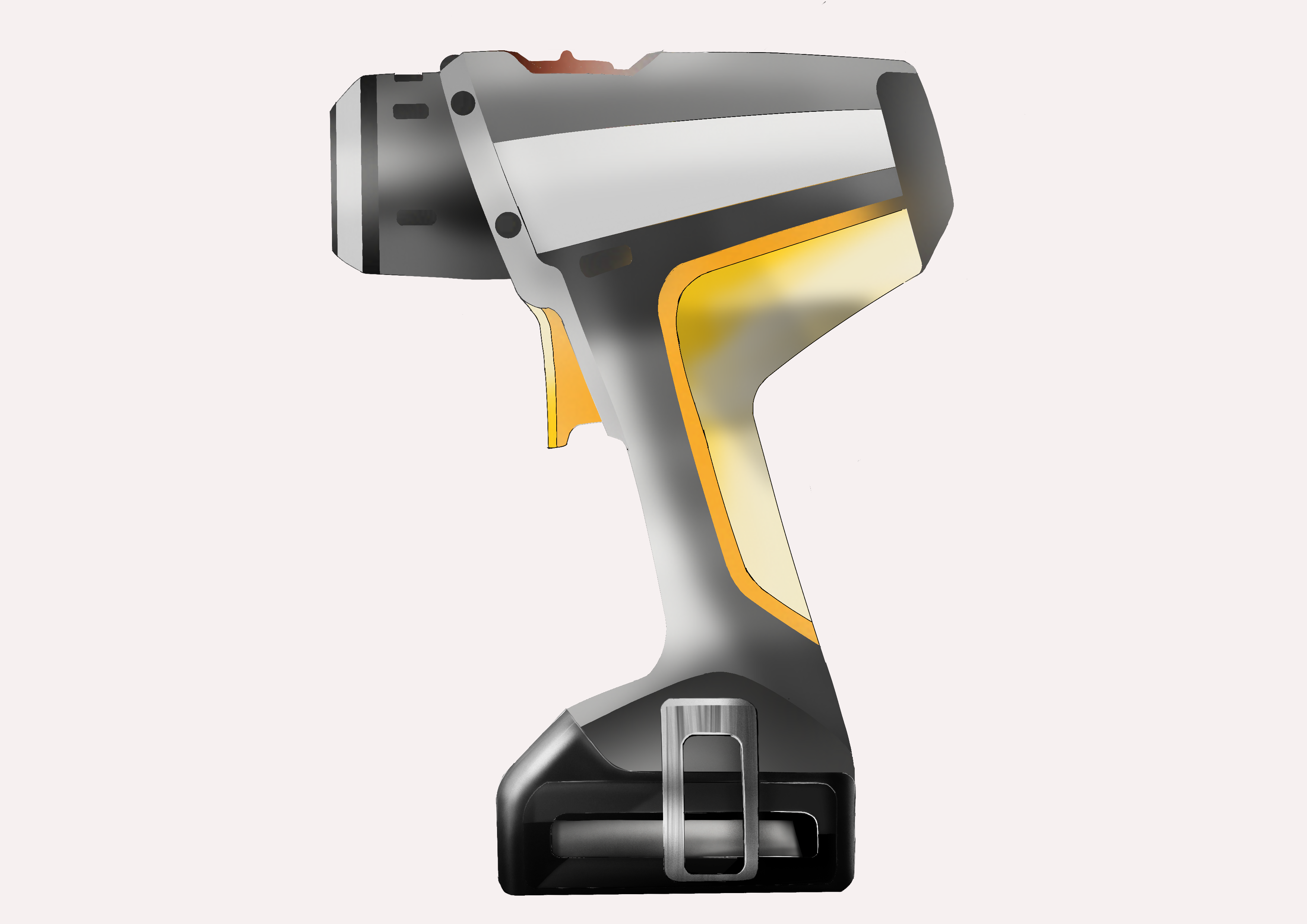 Electric drill board drawing，Hand drawn，tool，