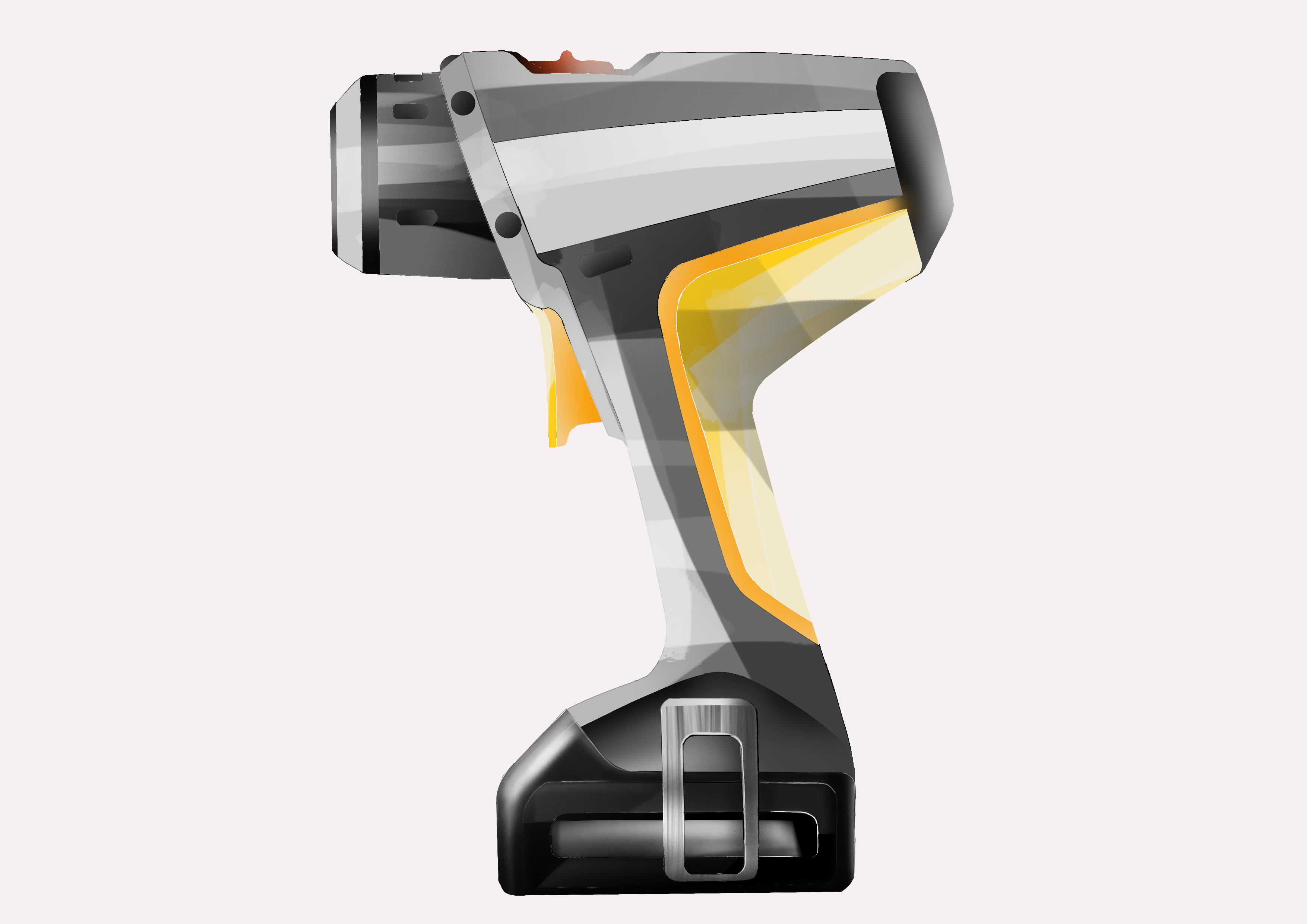 Electric drill board drawing，Hand drawn，tool，