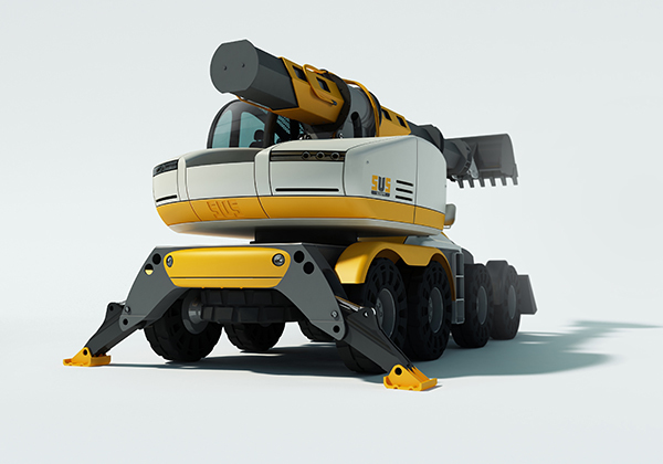 industrial design，engineering，equipment，excavating machinery，