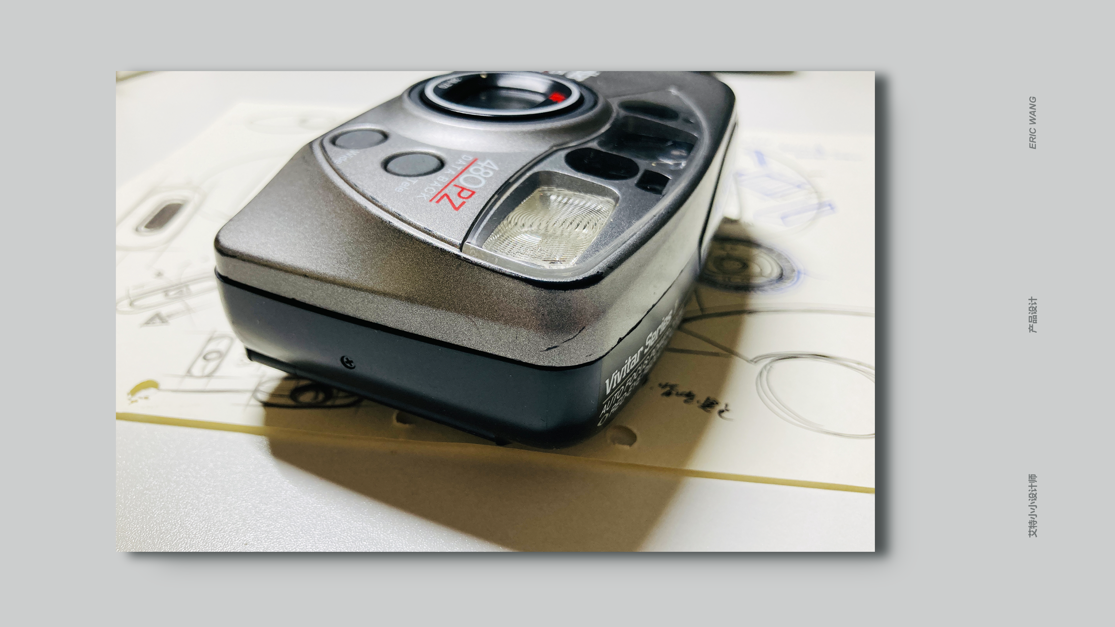 Film camera，product design，Hand drawn，cannon，cmf，camera，