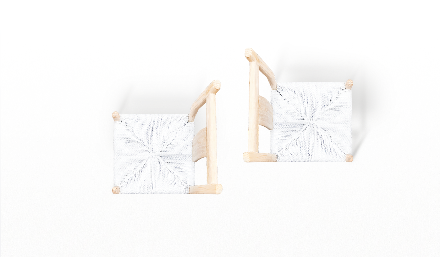 manual，chair，Rope braiding，carpentry，