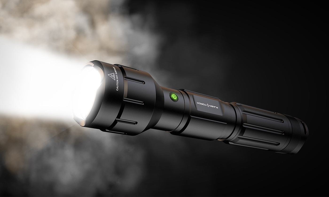 outdoors，Wicked Lasers，Flashlight，black，