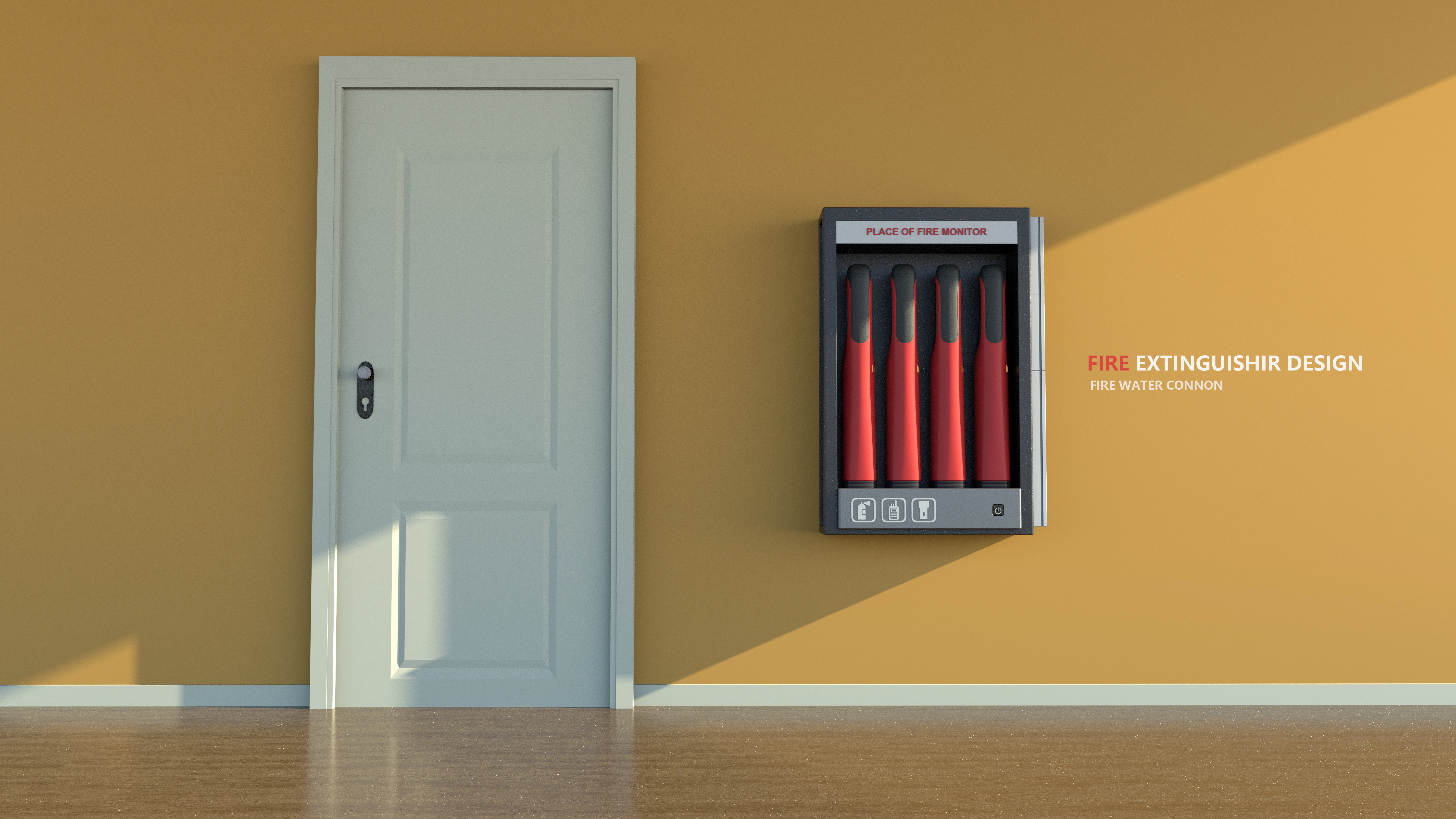 product，fire control，Fire Extinguisher，concept，