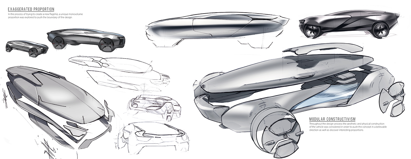 automobile，Hand drawn，public，Cameron Bresn，ps，Sludge model，concept，