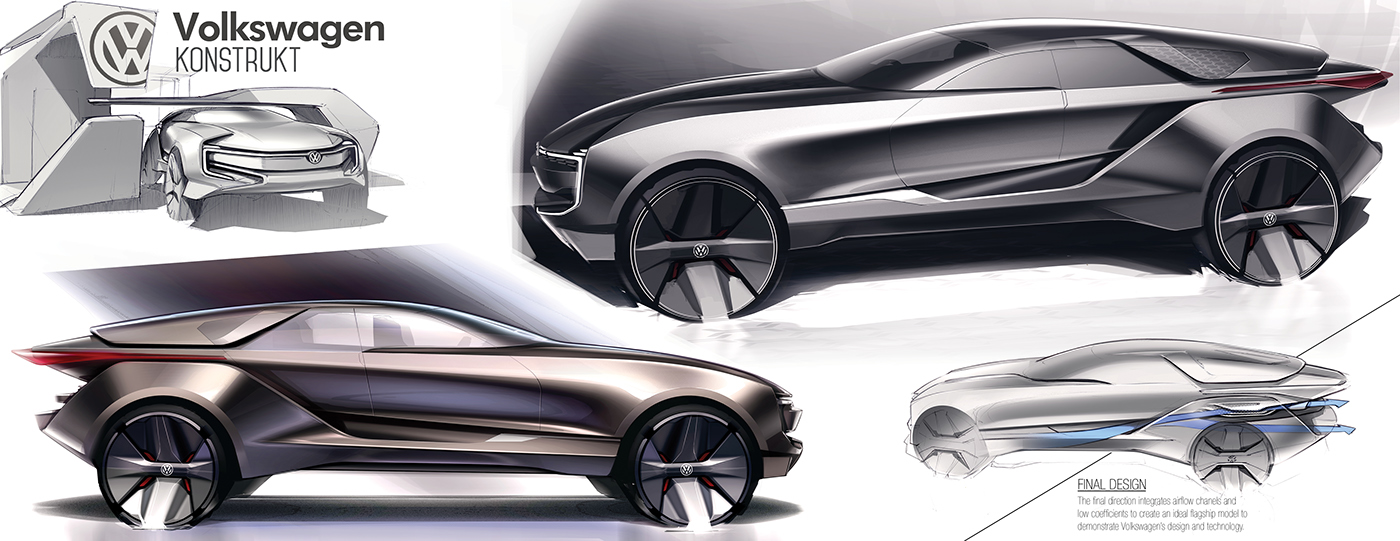 automobile，Hand drawn，public，Cameron Bresn，ps，Sludge model，concept，