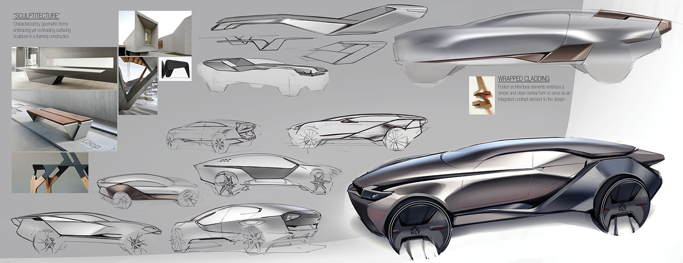 automobile，Hand drawn，public，Cameron Bresn，ps，Sludge model，concept，