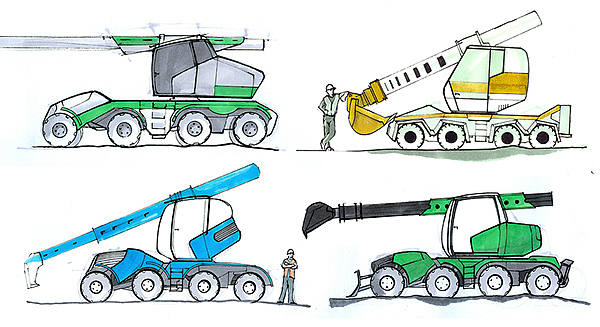 industrial design，engineering，equipment，excavating machinery，