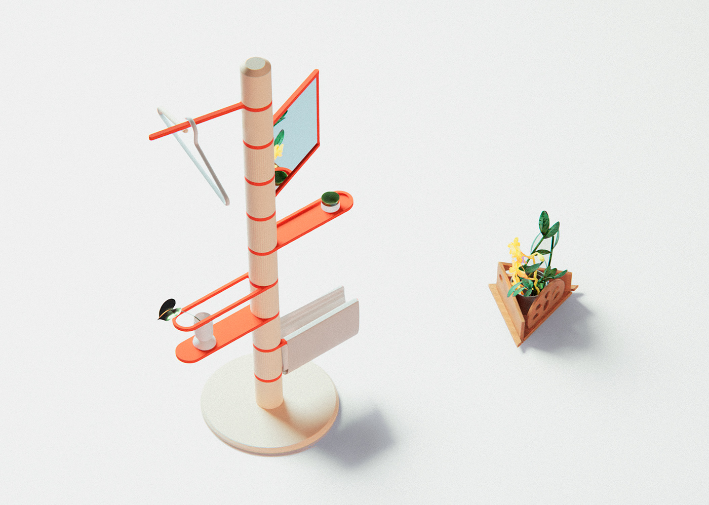 furniture，nomadic，sustainable，Set design，Reuse，cheap，