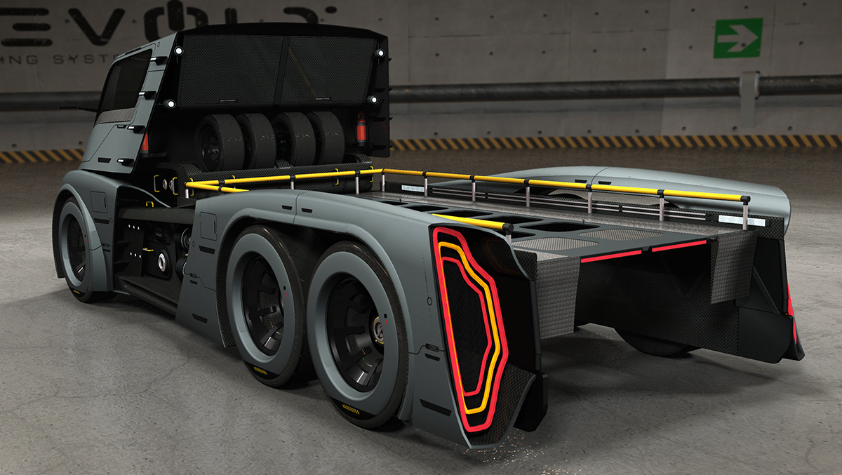 hydrohauler概念运输卡车概念设计粉丝数字艺术