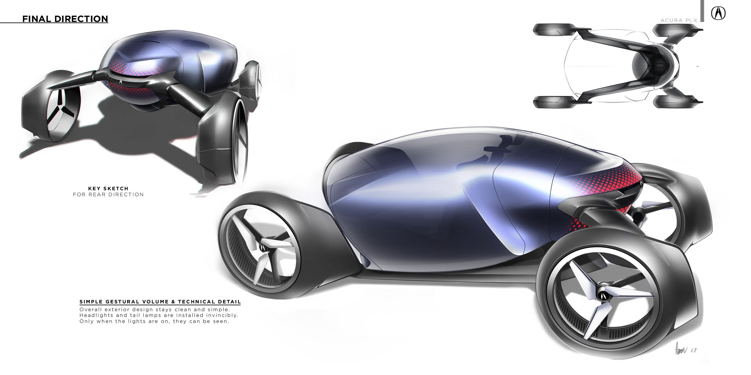 Acura PLX，Honda，Automobile design，conceptual design，