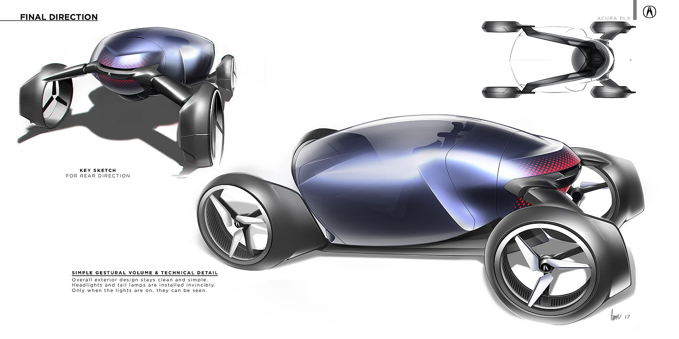 Acura PLX，Honda，Automobile design，conceptual design，