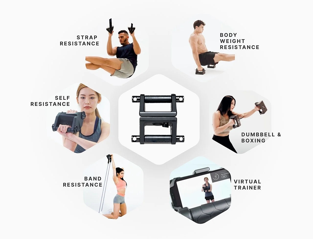 Portable，Virtual coach，gym，Integrated machine，product design，