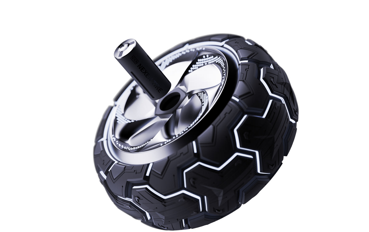 Car tyre，Traffic design，industrial design，product design，3D printing，