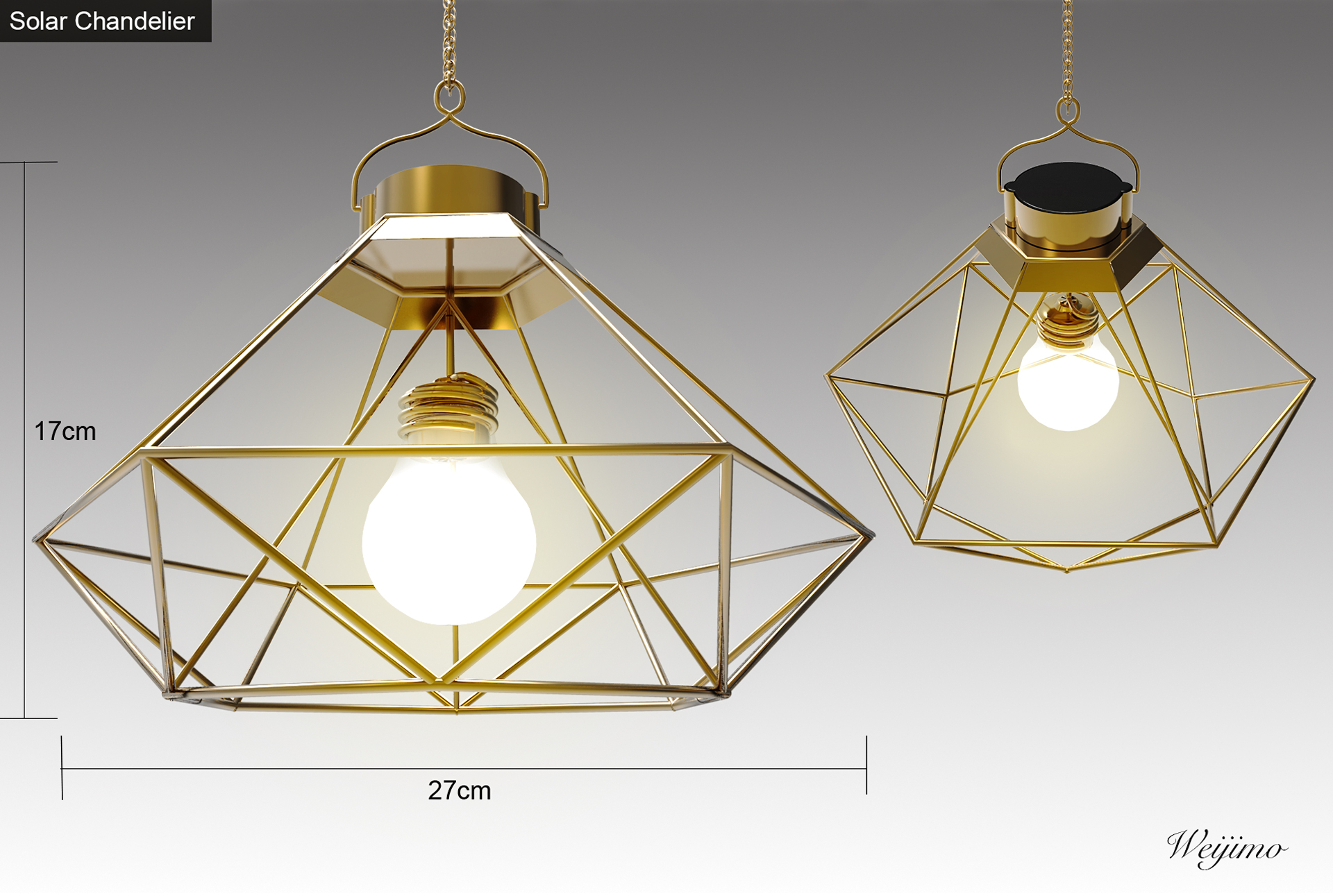 Solar lamp，lamps and lanterns，Nordic lamps，Iron lamp，C4D lamp design，product design，