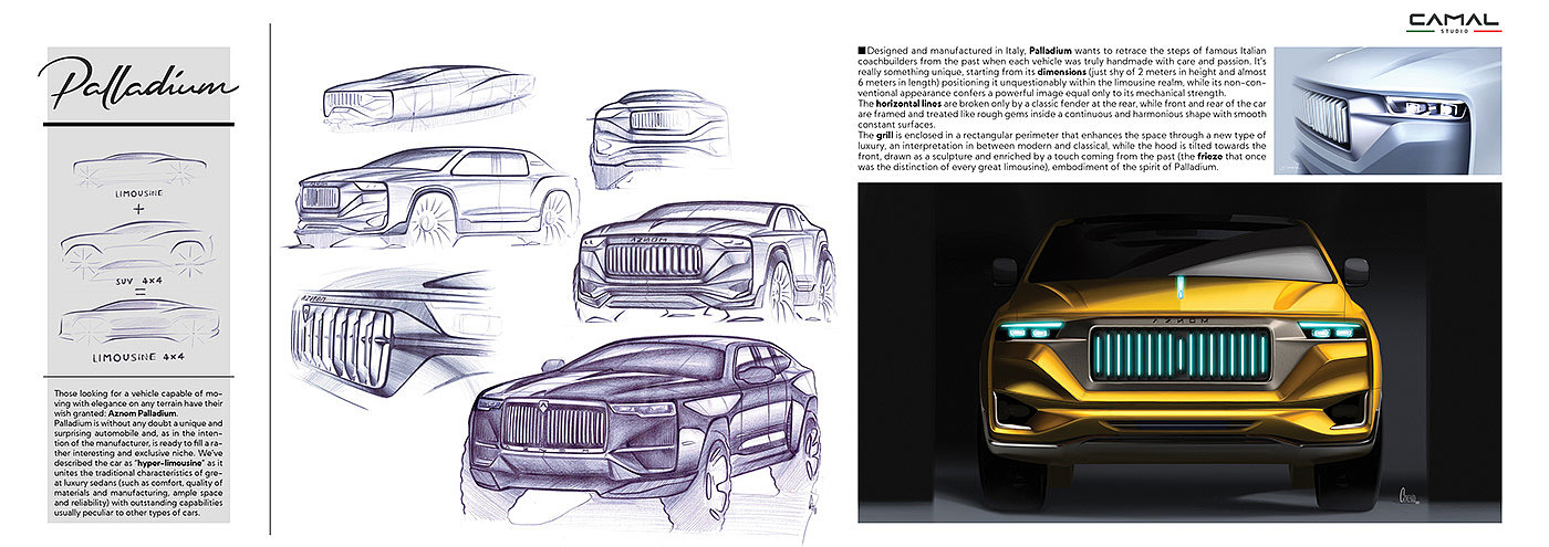 Palladium Azom，Path，automobile，Automobile design，