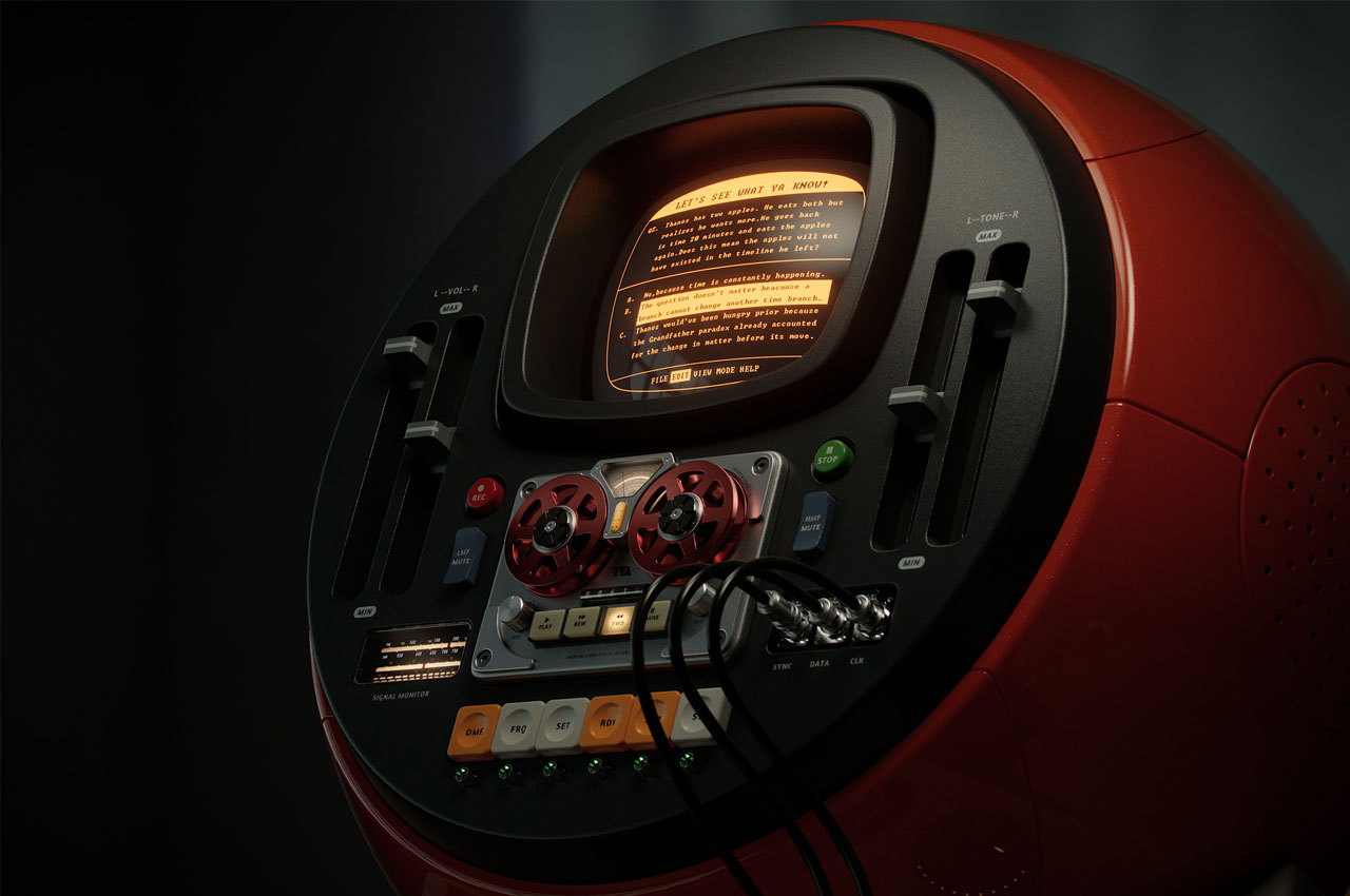 Loki，retro futurism ，computer，