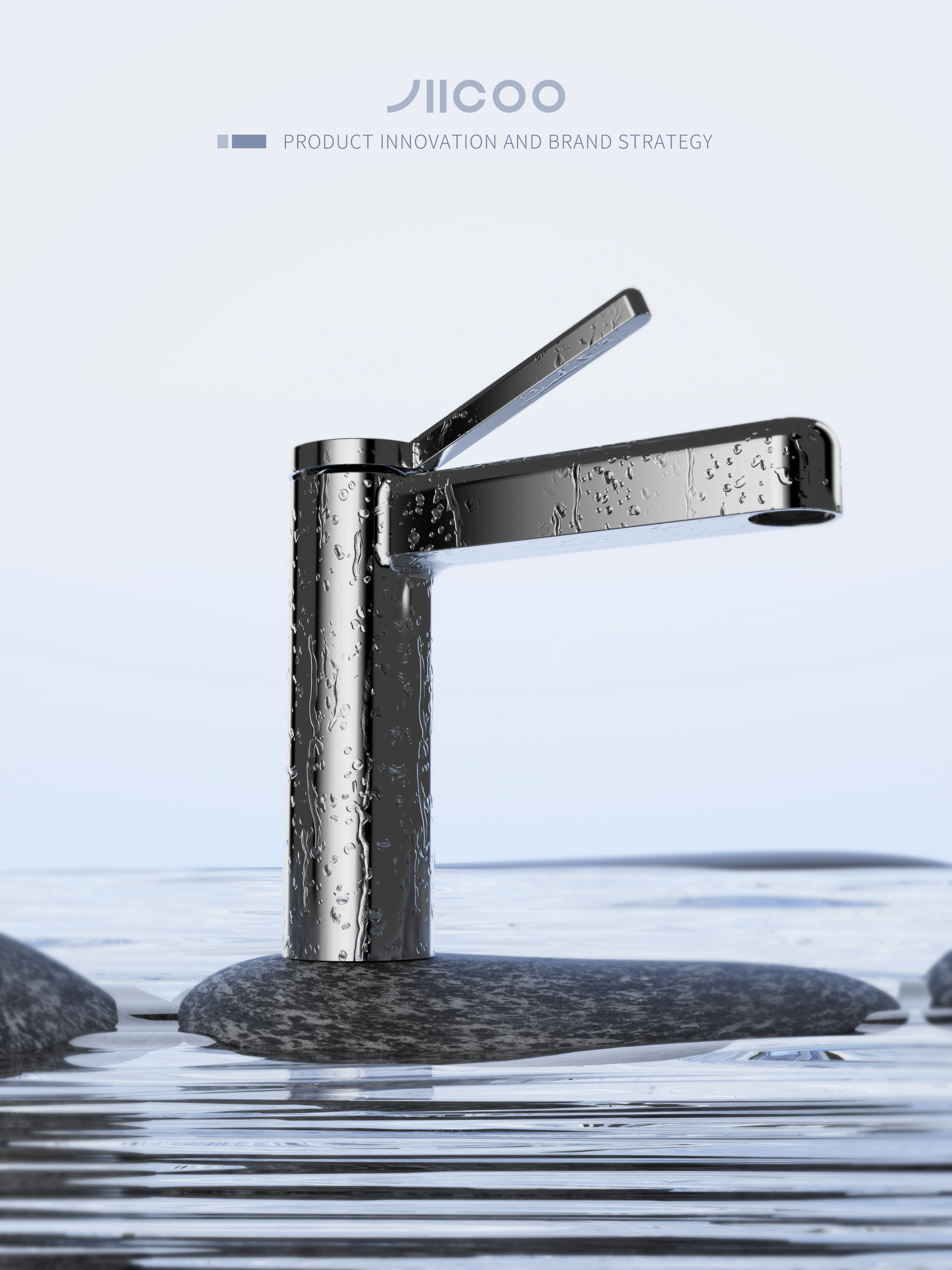 water tap，bathroom，product design，Kitchen and bathroom products，C4D rendering，