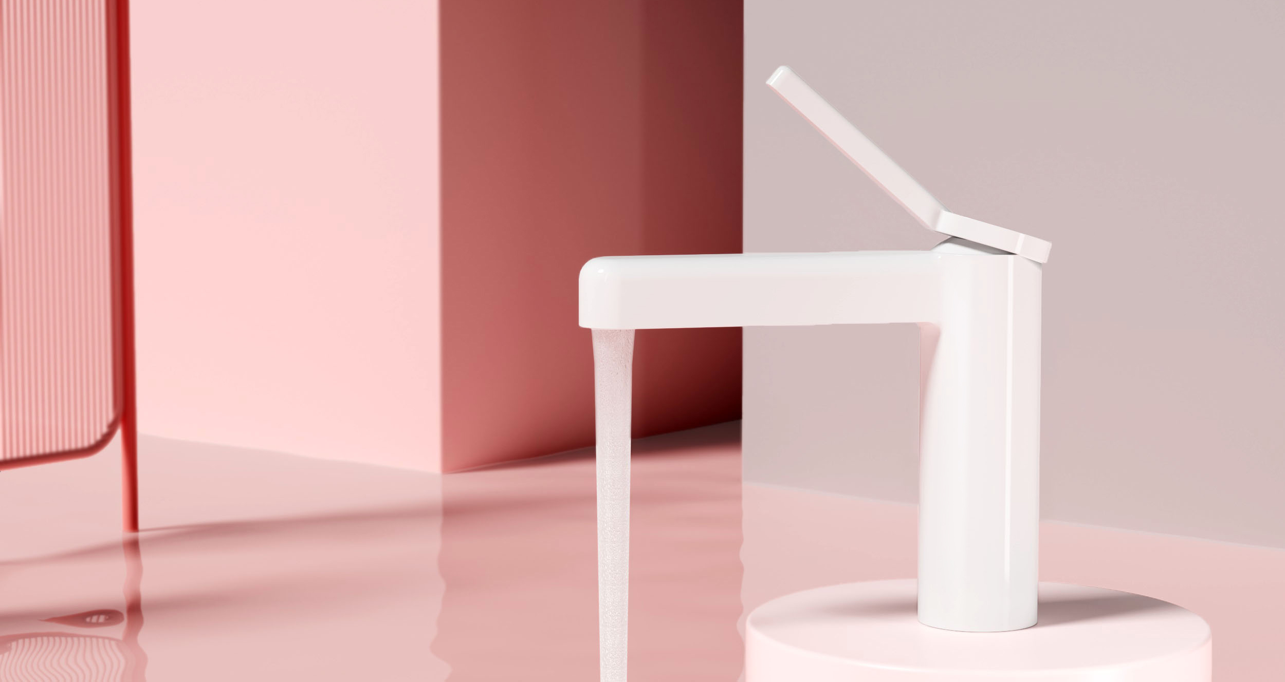 water tap，bathroom，product design，Kitchen and bathroom products，C4D rendering，