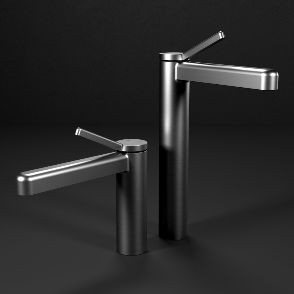 water tap，bathroom，product design，Kitchen and bathroom products，C4D rendering，