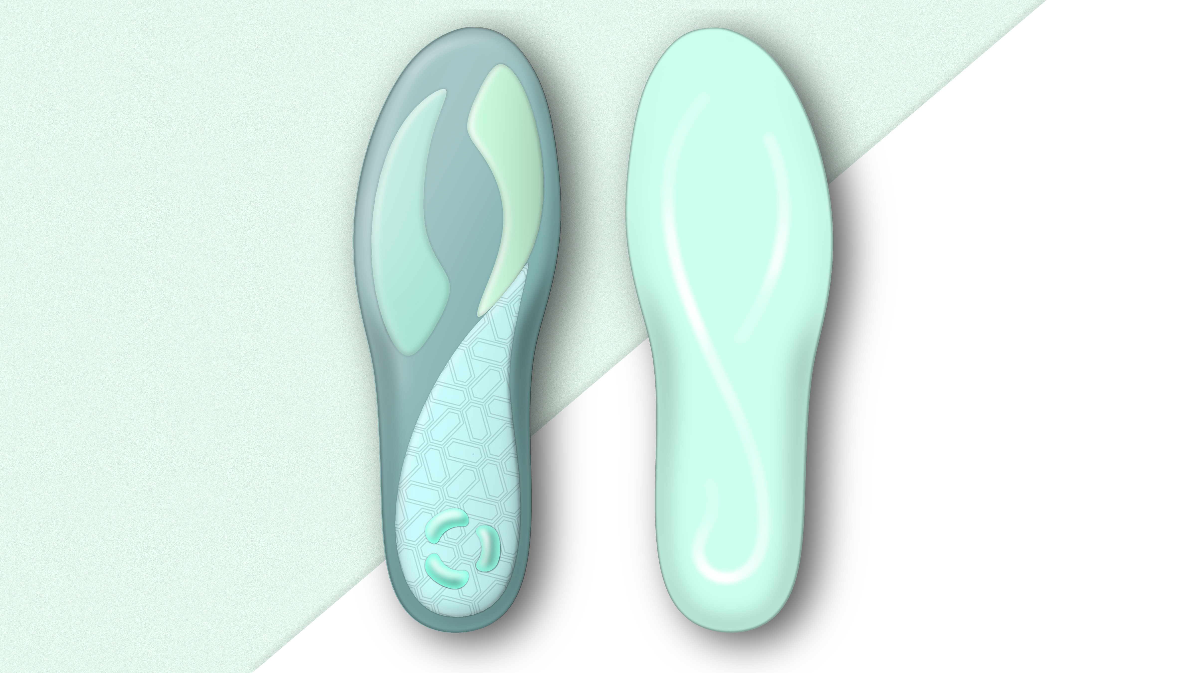 motion，Insole，shock absorption，fashion，