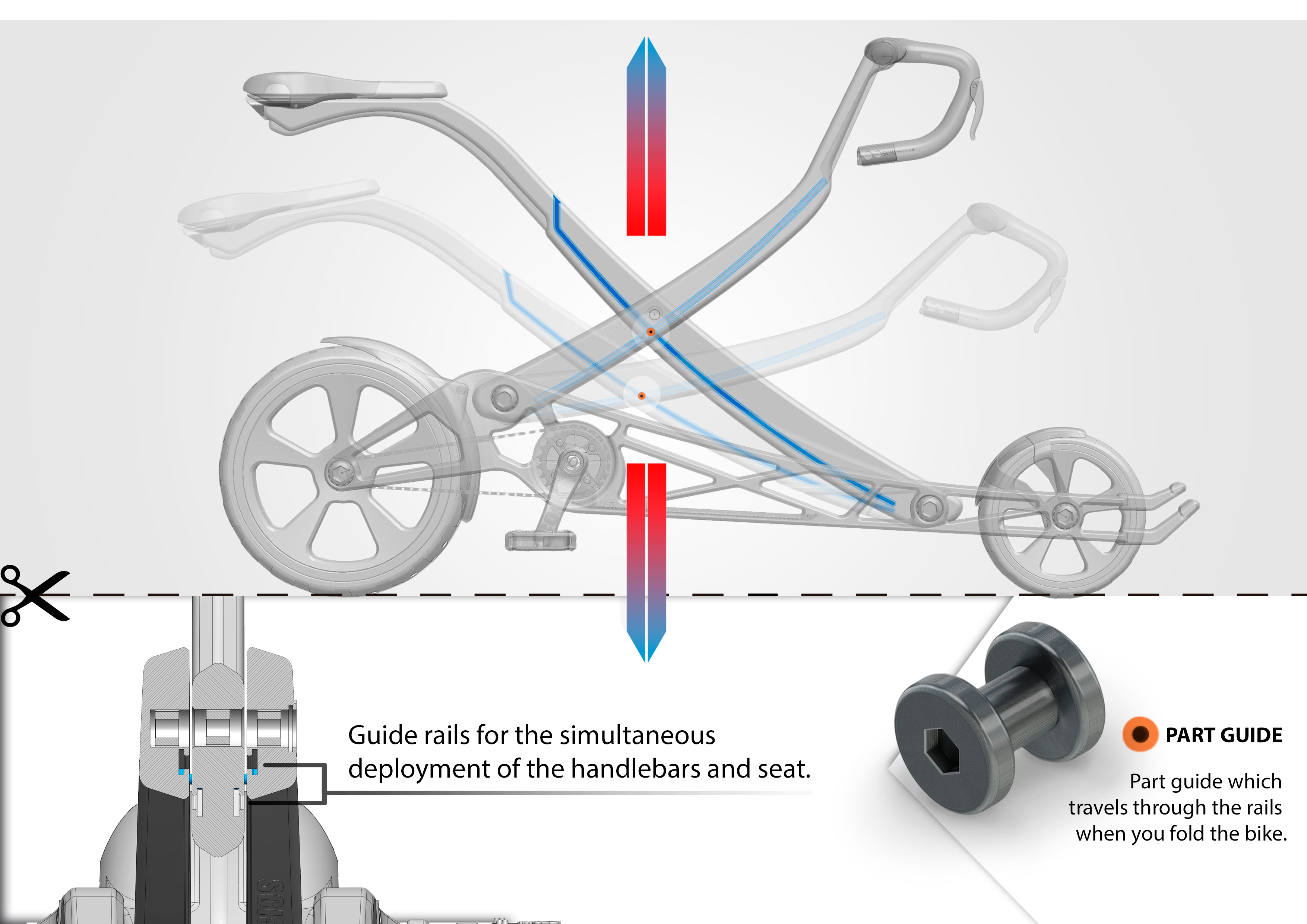 Bicycle，scissors，Folding bicycle，Portable，SCISSORS BIKE，
