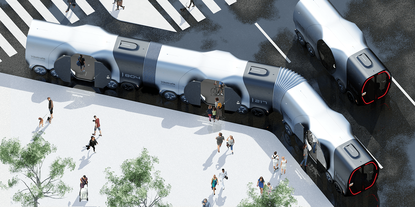 bus，Polar Star Design Competition，Traffic design，tram，