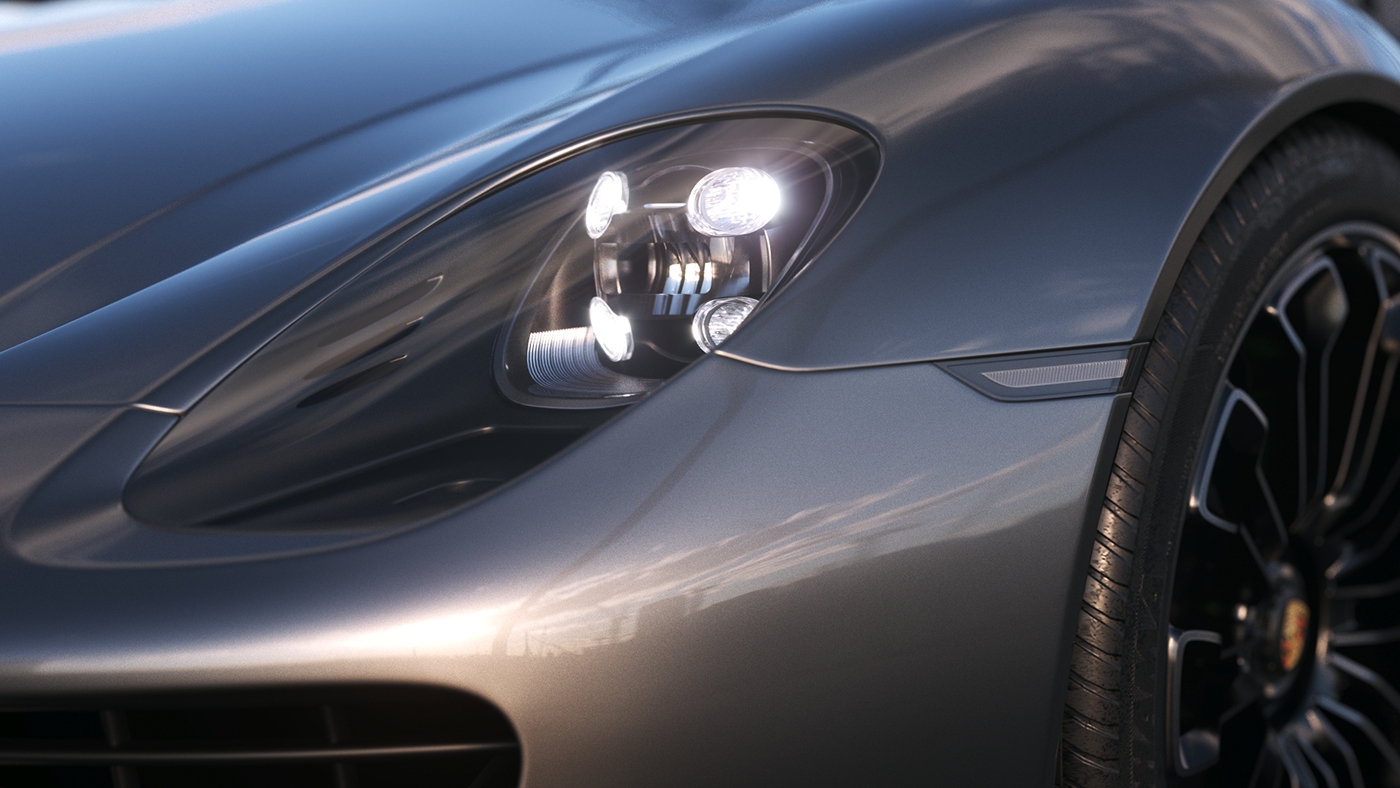 Porsche，918 Spyder，Engine sports car，Automobile design，