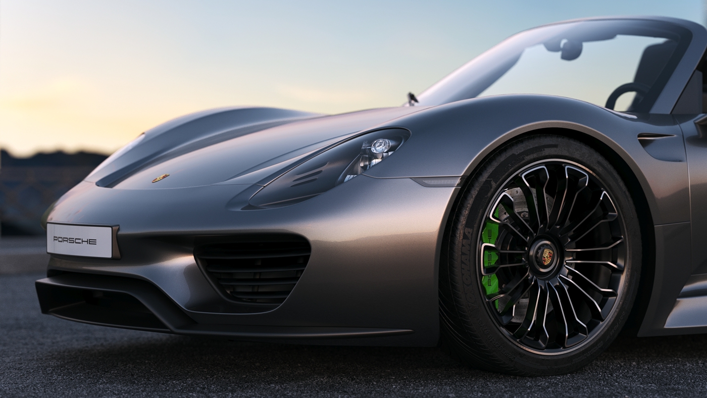 Porsche，918 Spyder，Engine sports car，Automobile design，