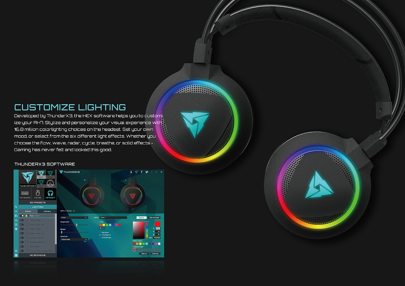 headset，coloured lights，game，led，