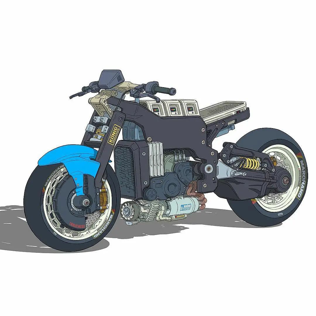 sketch，motorcycle，