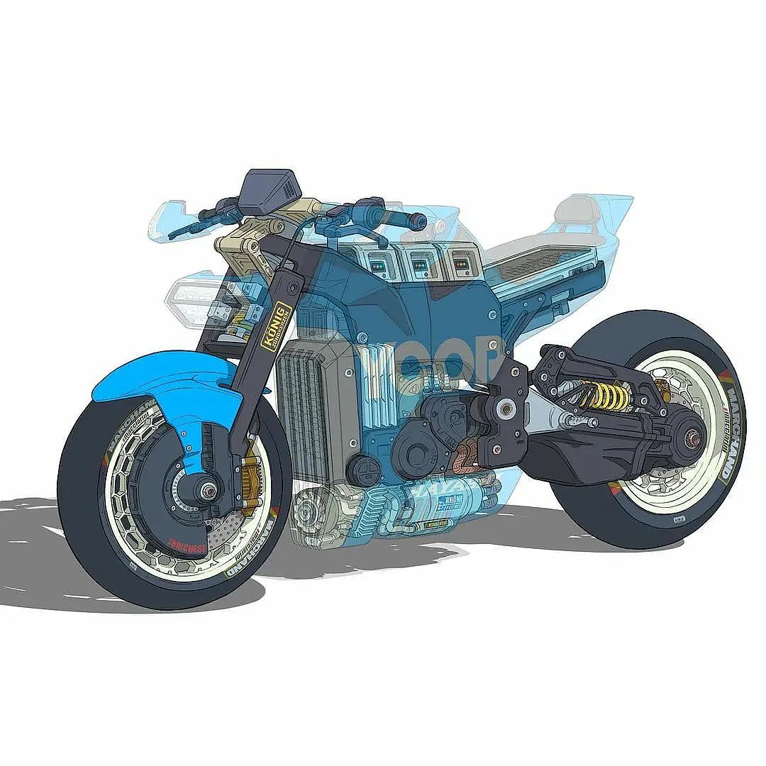 sketch，motorcycle，