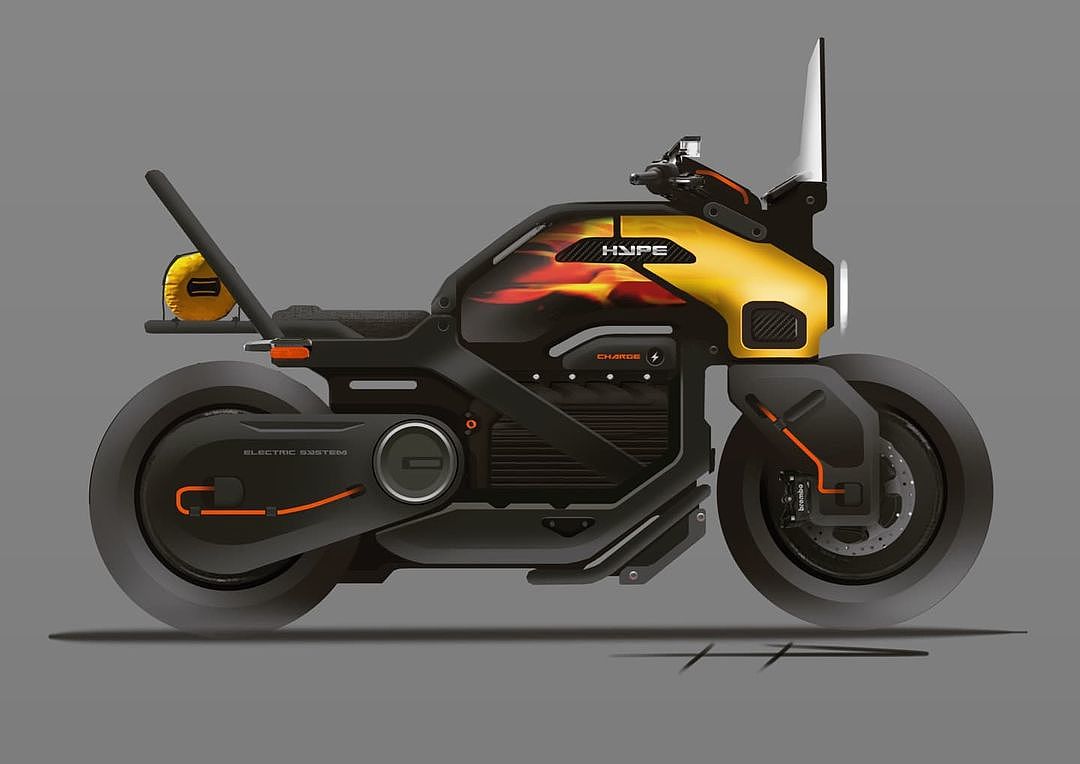 sketch，motorcycle，