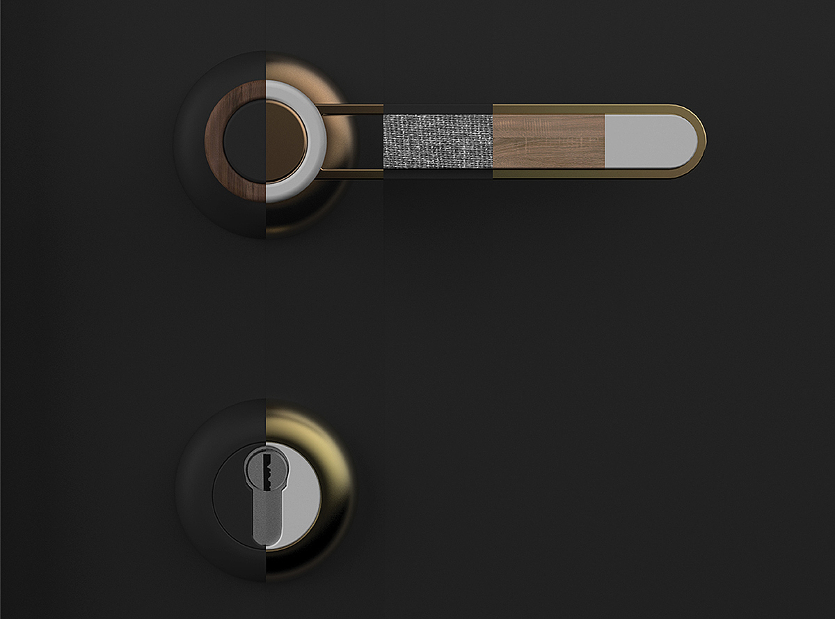 doorknob，ADA，wood，aluminium，Textile，