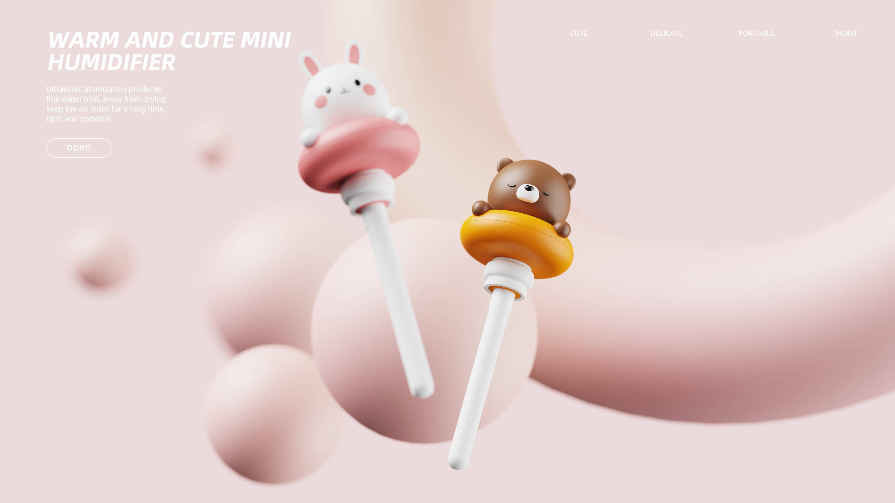 Humidifier，Water replenishing instrument，lovely，adorable，