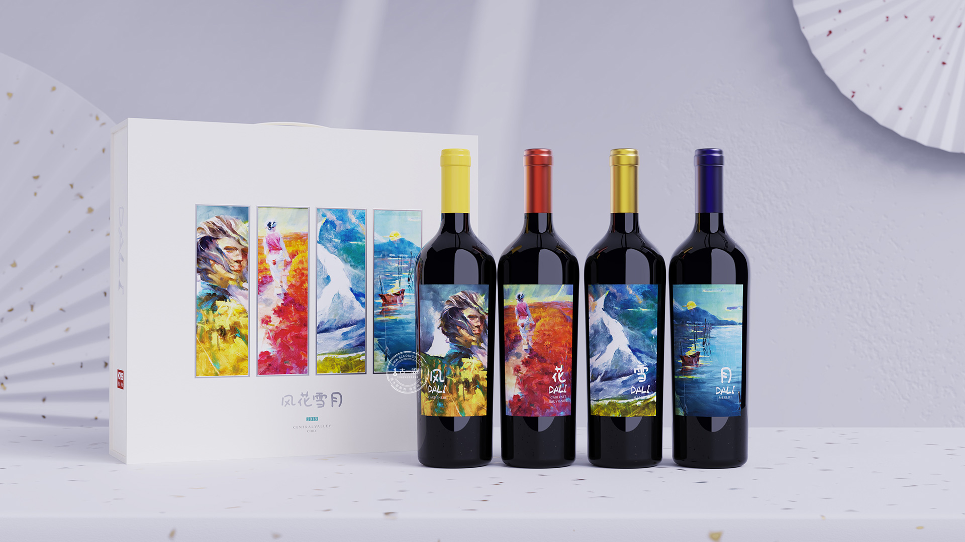 Red wine packaging design，Gu Yi design，
