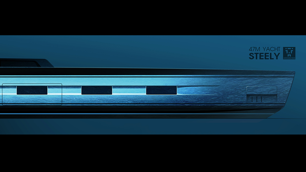 Motor yacht，47m，