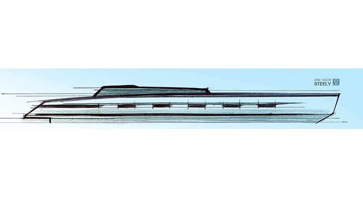Motor yacht，47m，