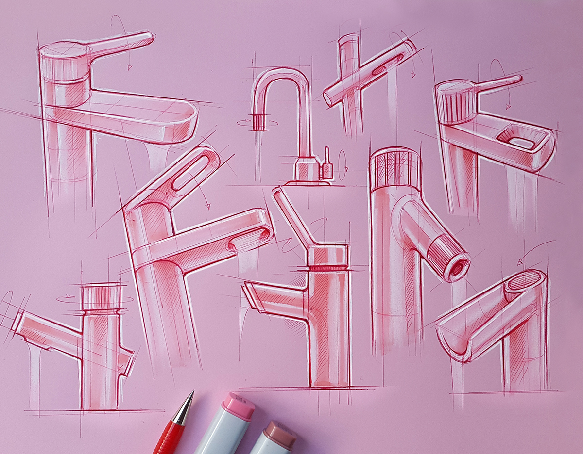 Hand drawn，product design，industrial design，painting，